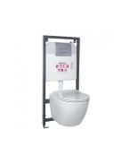 Delos Chrome falba építhető WC tartály szett