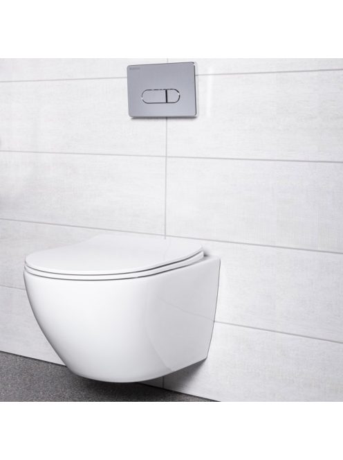 Delos Chrome falba építhető WC tartály szett