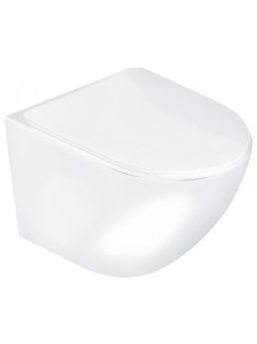 Delos WH fali rimless WC soft-close ülőkével