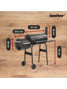 Faszenes kerti grillsütő füstölővel
