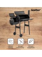 Faszenes kerti grillsütő füstölővel