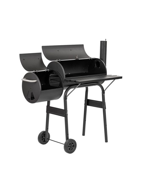 Faszenes kerti grillsütő füstölővel