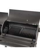 Faszenes kerti grillsütő füstölővel