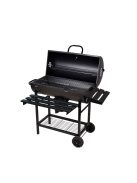 Faszenes kerti BBQ hengeres grillsütő