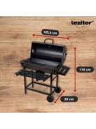Faszenes kerti BBQ hengeres grillsütő