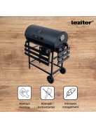 Faszenes kerti BBQ hengeres grillsütő