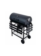 Faszenes kerti BBQ hengeres grillsütő