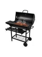 Faszenes kerti BBQ hengeres grillsütő