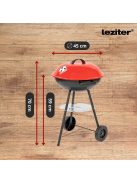 Faszenes kerti gömb grillsütő kerekes