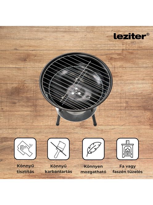 Faszenes kerti gömb grillsütő