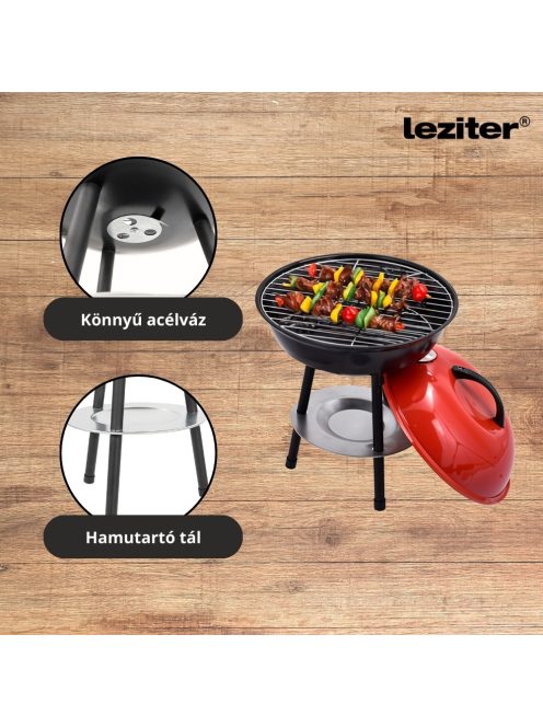 Faszenes kerti gömb grillsütő
