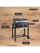 Multifunkciós faszenes kerti grillsütő