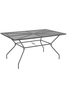 Melfi fém mesh kerti asztal 150x90x75 cm