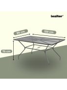 Melfi fém mesh kerti asztal 150x90x75 cm