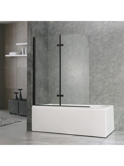 Alor 120x140 cm kádparaván Black