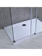 Bold-in 80x100 cm aszimmetrikus zuhanykabin zuhanytálca nélkül