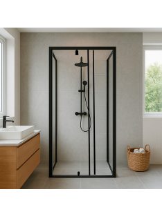   Flexi 80x80 cm falsíkra szerelhető szögletes zuhanykabin zuhanytálca nélkül