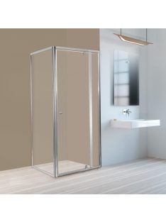   Flexi 80x80 cm sarokba szerelhető szögletes zuhanykabin zuhanytálca nélkül