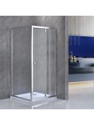 Flexi 80x80 cm sarokba szerelhető szögletes zuhanykabin zuhanytálca nélkül