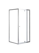 Flexi 80x80 cm falsíkra szerelhető szögletes zuhanykabin zuhanytálca nélkül