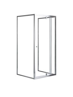   Flexi 80x90 cm falsíkra szerelhető aszimmetrikus zuhanykabin zuhanytálca nélkül