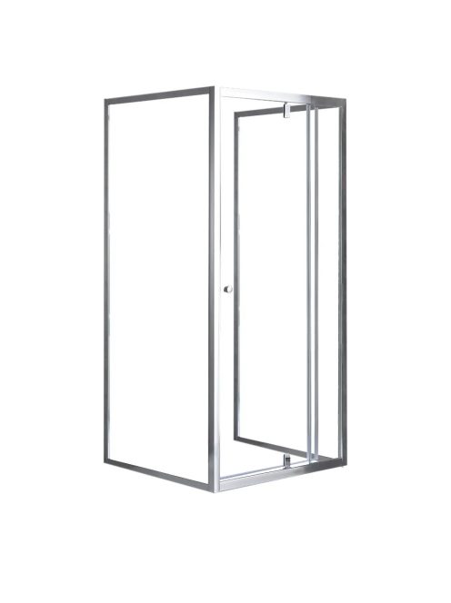 Flexi 80x90 cm falsíkra szerelhető aszimmetrikus zuhanykabin zuhanytálca nélkül