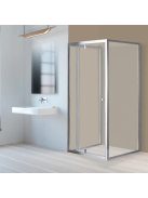 Flexi 80x90 cm falsíkra szerelhető aszimmetrikus zuhanykabin zuhanytálca nélkül