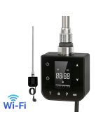 Wifi-s fűtőpatron törölközőszárító radiátorhoz digitális hőfokszabályozóval 400W fekete