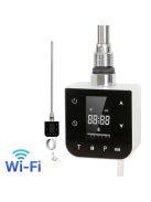Wifi-s fűtőpatron törölközőszárító radiátorhoz digitális hőfokszabályozóval 400W fehér
