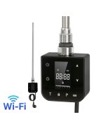 Wifi-s fűtőpatron törölközőszárító radiátorhoz digitális hőfokszabályozóval 600W fekete