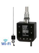 Wifi-s fűtőpatron törölközőszárító radiátorhoz digitális hőfokszabályozóval 800W fekete