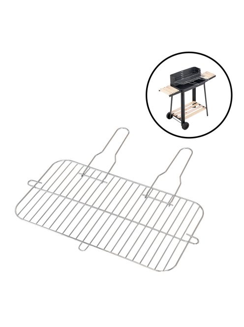 Grillrács szögletes 53,5x28 cm