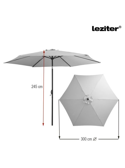 Gina kerti napernyő zöld 300 cm