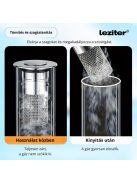Lefolyódugó szűrővel rozsdamentes acél 60 mm