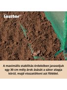 Fóliasátor 200x200x300 cm erősített vázzal+fólia