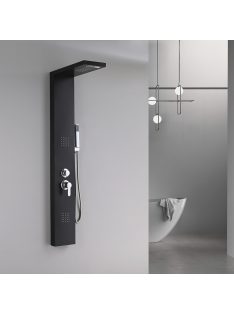 Malaga Black hidromasszázs zuhanypanel