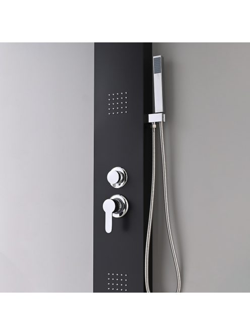 Malaga Black hidromasszázs zuhanypanel