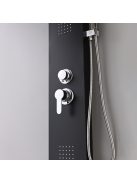 Malaga Black hidromasszázs zuhanypanel