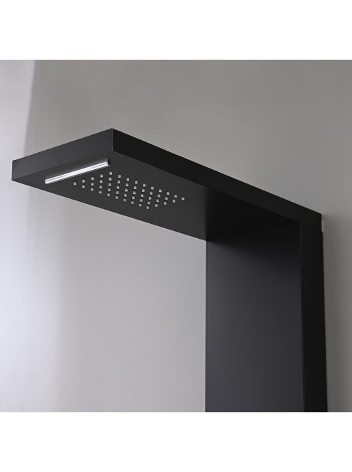 Malaga Black hidromasszázs zuhanypanel