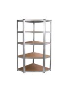 Nagy teherbírású sarokpolc 180x70x40-40 cm 175 kg króm