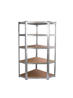Nagy teherbírású sarokpolc 180x70x40-40 cm 175 kg króm