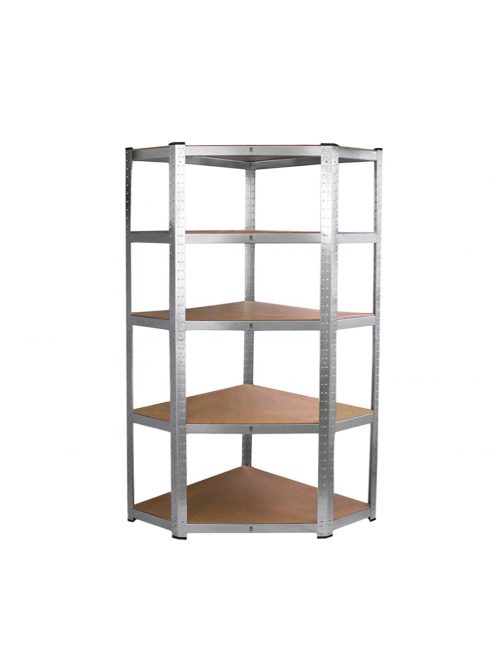 Nagy teherbírású sarokpolc 180x70x40-40 cm 175 kg króm