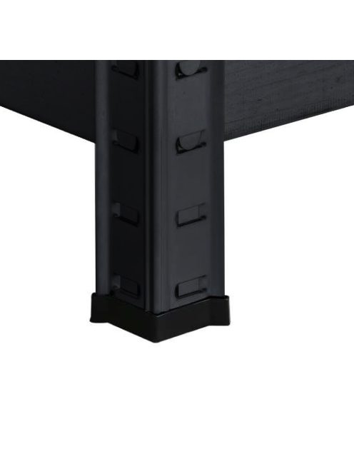 Nagy teherbírású polc 180x90x40 cm 175 kg fekete