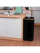 Szelektív palackgyűjtő 100l fekete