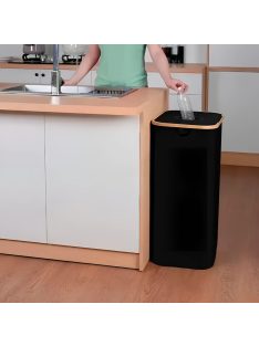 Szelektív palackgyűjtő 100l fekete