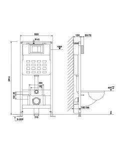 Roya falba építhető wc tartály