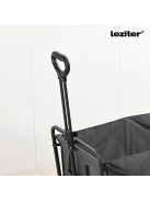 Összecsukható prémium kerti strandkocsi szürke