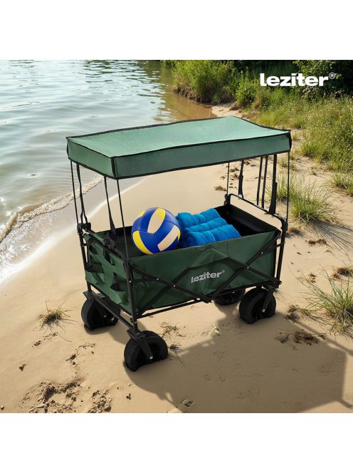 Strandkocsi prémium tető zöld