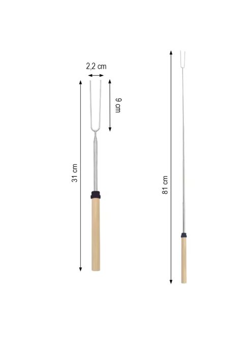 Leziter teleszkópos nyárs 31-81 cm