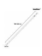 Teleszkópos rúd medence tisztító hálóhoz LMTH-01 2x180 cm, 0,8 mm, ezüst
